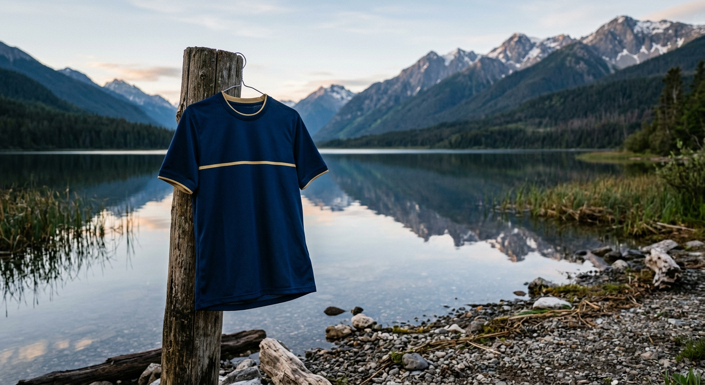 A football jersey photographed at North Lakeshore